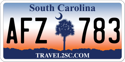SC license plate AFZ783