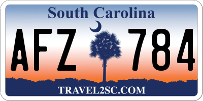 SC license plate AFZ784