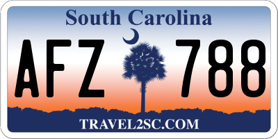 SC license plate AFZ788