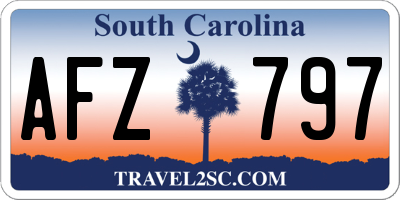 SC license plate AFZ797