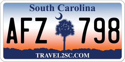 SC license plate AFZ798