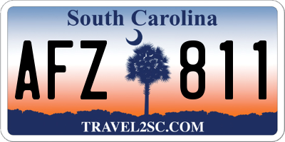 SC license plate AFZ811