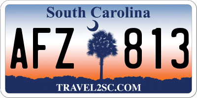 SC license plate AFZ813