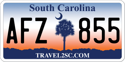 SC license plate AFZ855