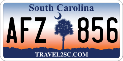 SC license plate AFZ856