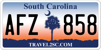 SC license plate AFZ858