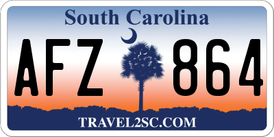SC license plate AFZ864