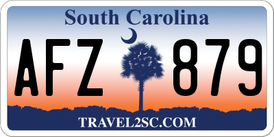 SC license plate AFZ879
