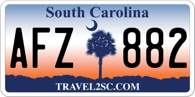 SC license plate AFZ882