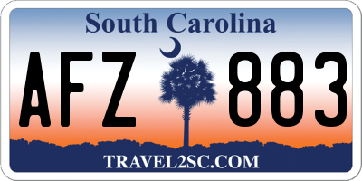 SC license plate AFZ883