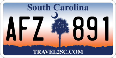 SC license plate AFZ891