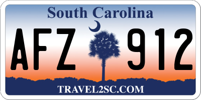 SC license plate AFZ912
