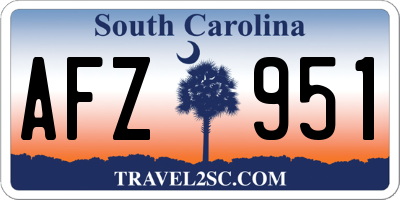 SC license plate AFZ951