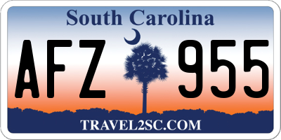 SC license plate AFZ955