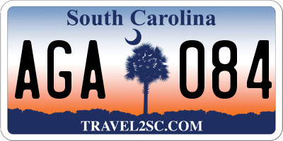 SC license plate AGA084