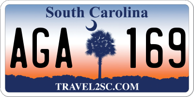 SC license plate AGA169