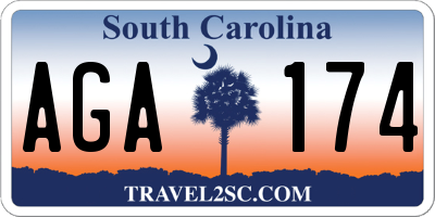 SC license plate AGA174
