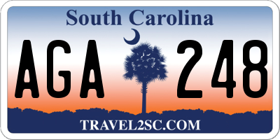 SC license plate AGA248