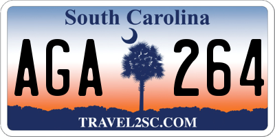 SC license plate AGA264