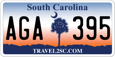 SC license plate AGA395