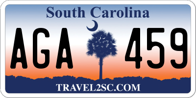 SC license plate AGA459