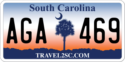 SC license plate AGA469
