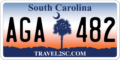 SC license plate AGA482
