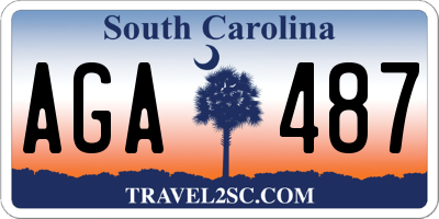 SC license plate AGA487