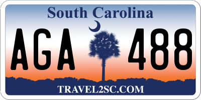 SC license plate AGA488