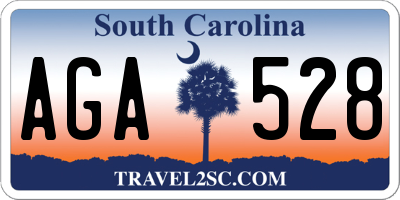 SC license plate AGA528