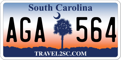 SC license plate AGA564