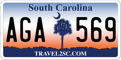 SC license plate AGA569