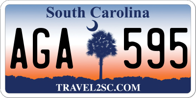 SC license plate AGA595