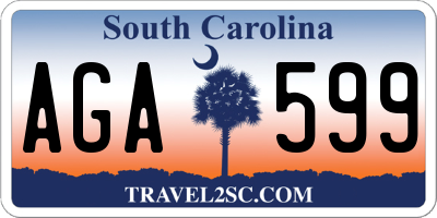 SC license plate AGA599