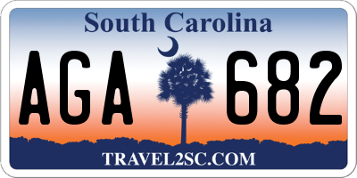 SC license plate AGA682