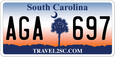 SC license plate AGA697