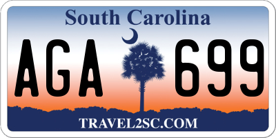 SC license plate AGA699
