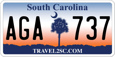 SC license plate AGA737