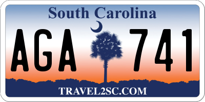 SC license plate AGA741