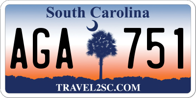 SC license plate AGA751