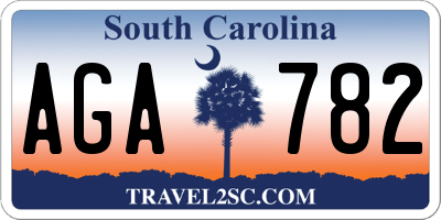 SC license plate AGA782