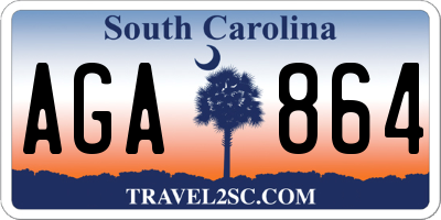 SC license plate AGA864