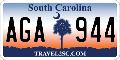 SC license plate AGA944