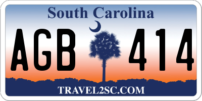 SC license plate AGB414