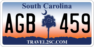 SC license plate AGB459