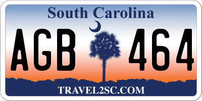 SC license plate AGB464