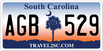 SC license plate AGB529