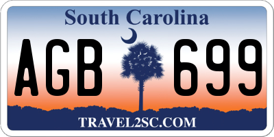 SC license plate AGB699