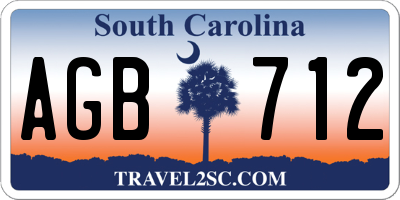 SC license plate AGB712