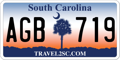 SC license plate AGB719
